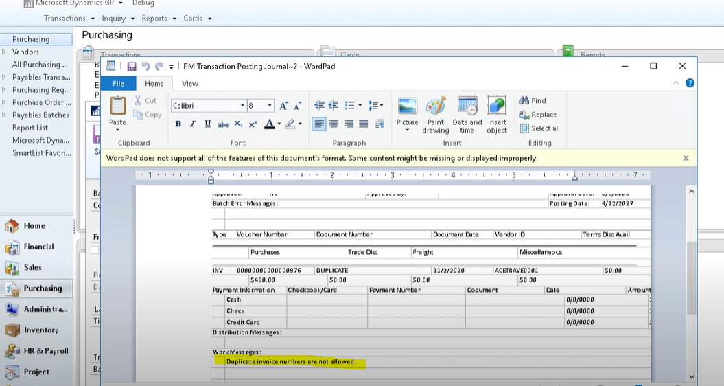 Batch Stuck In Posting Microsoft Dynamics GP How to Use Batch Recovery Great Plains 7