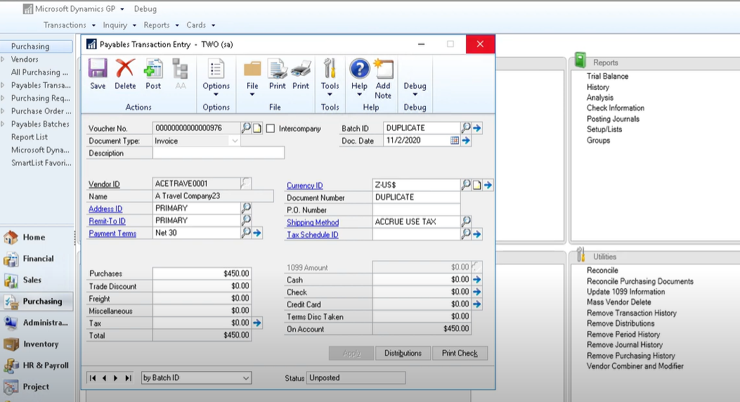 Batch Stuck In Posting Microsoft Dynamics GP How to Use Batch Recovery Great Plains 8