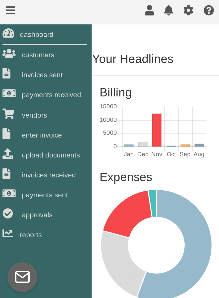 Mobile Dashboard