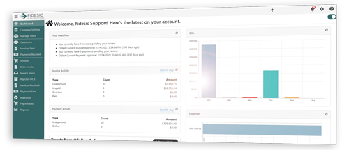 fidesic screenshot dashboard